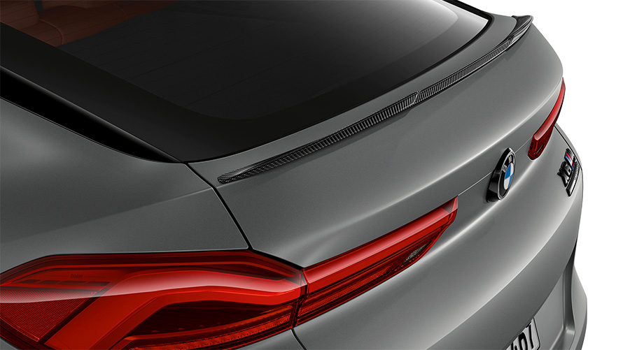 الجناح سبويلار الخلفي M Carbon في السيارة BMW X6 M Competition F96 2023