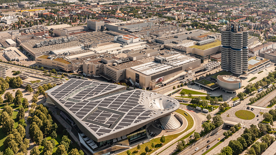 BMW Special Sales Sustainability Hub Governance Compliance Bird's eye view BMW headquarters 