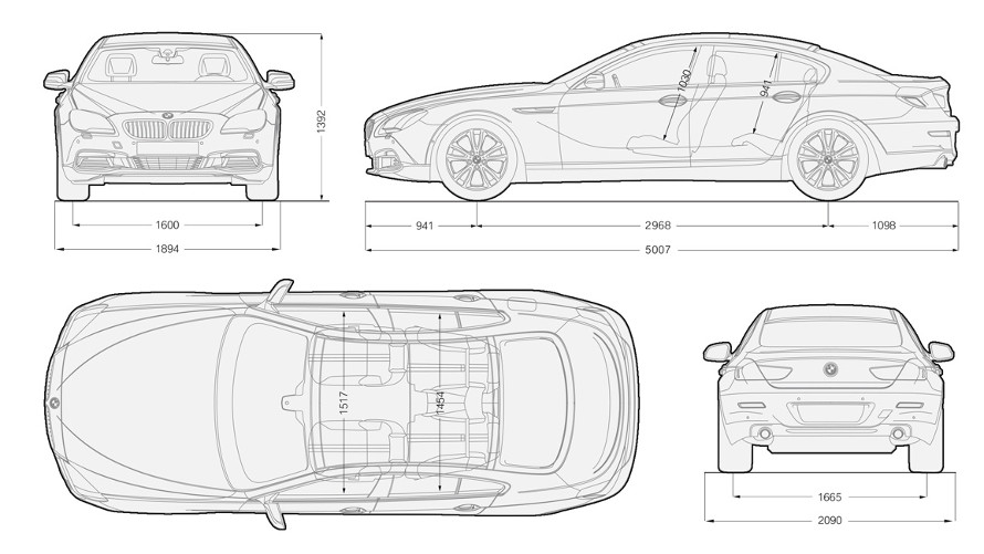 Bmw 6 Series Gran Coupe Technical Data